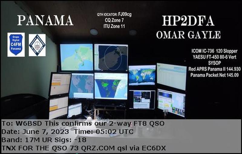 QSL Card received by W6BSD: no_3
