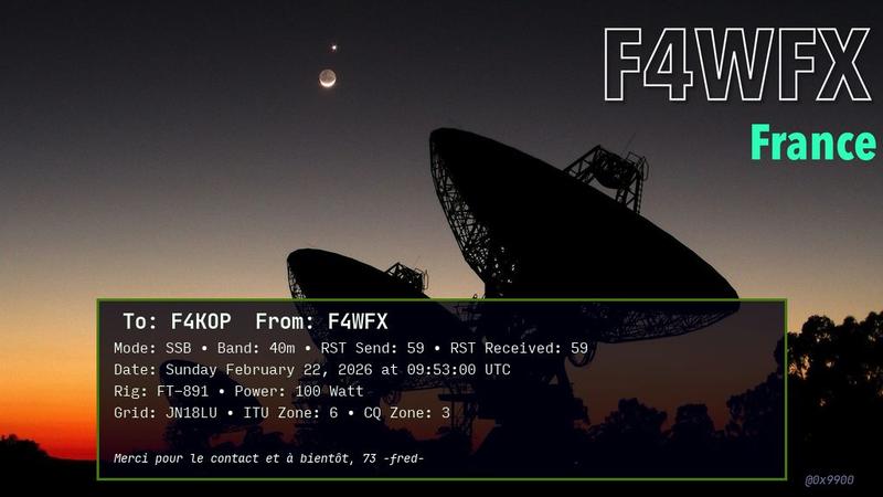 QSL Card received by F4WFX: no_9