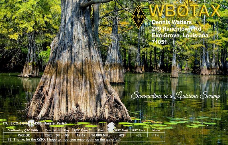 QSL Card received by W6BSD: no_294
