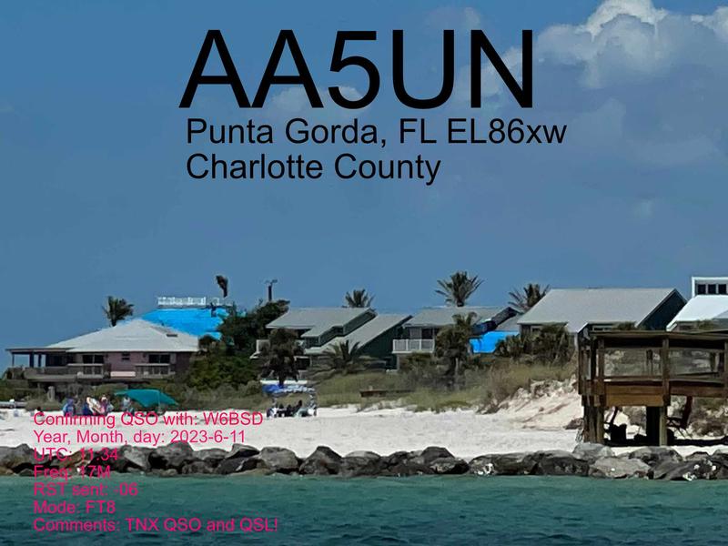 QSL Card received by W6BSD: no_292