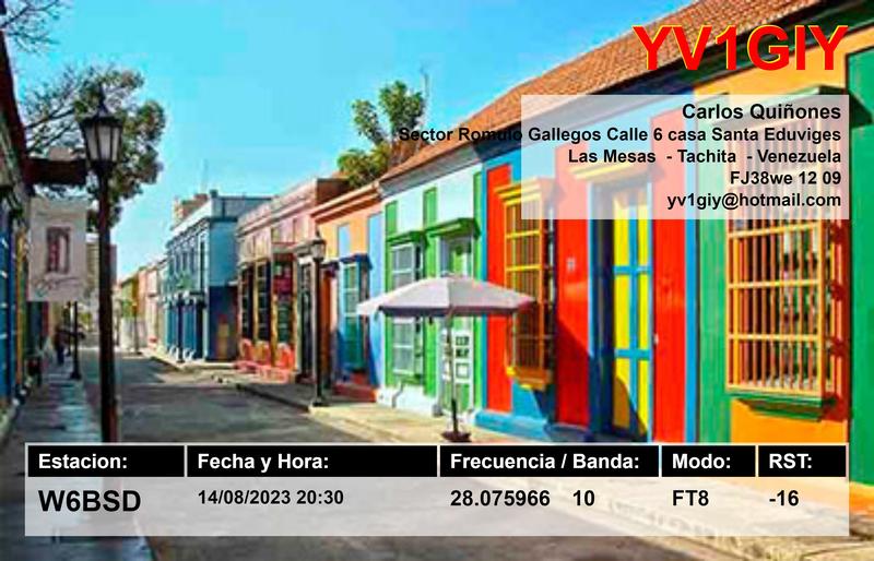 QSL Card received by W6BSD: no_290