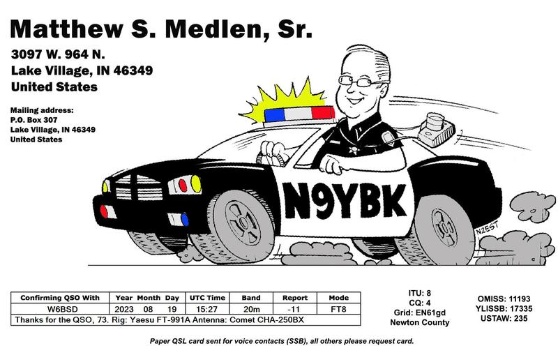 QSL Card received by W6BSD: no_287