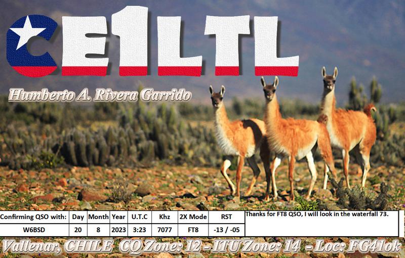 QSL Card received by W6BSD: no_284