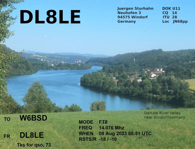 QSL Card received by W6BSD: no_283