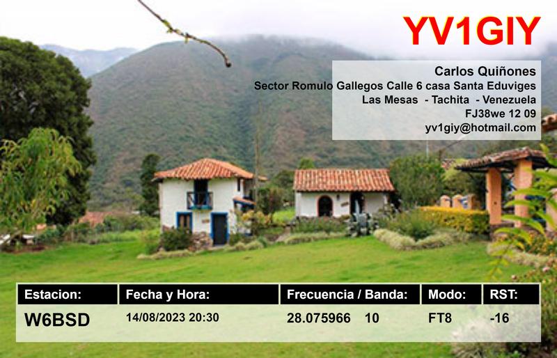 QSL Card received by W6BSD: no_282