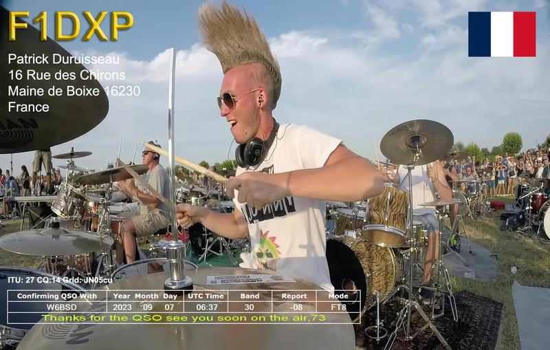 QSL Card received by W6BSD: no_271