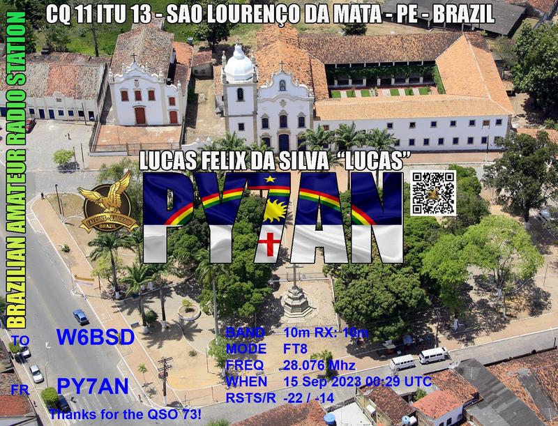 QSL Card received by W6BSD: no_265