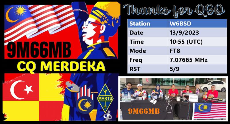 QSL Card received by W6BSD: no_261