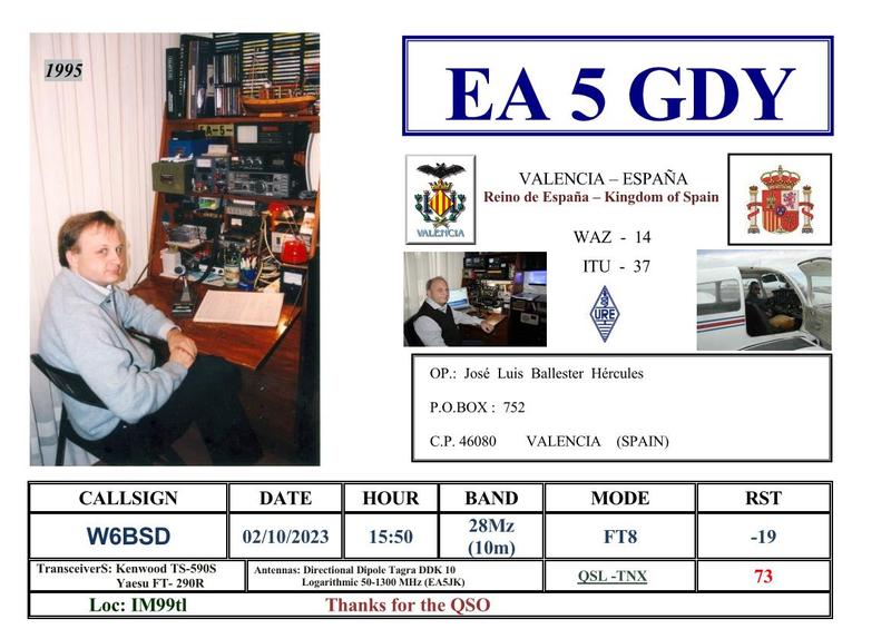 QSL Card received by W6BSD: no_252