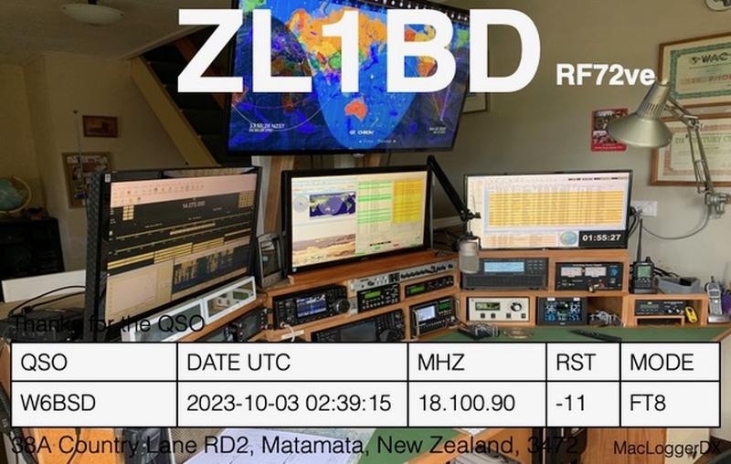 QSL Card received by W6BSD: no_251
