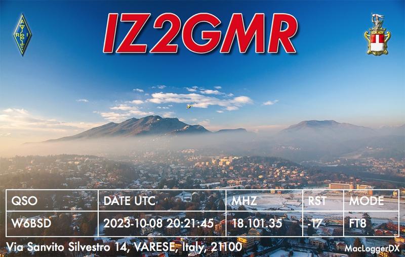 QSL Card received by W6BSD: no_248