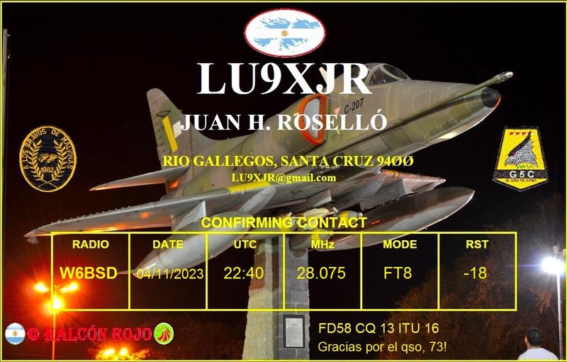 QSL Card received by W6BSD: no_229