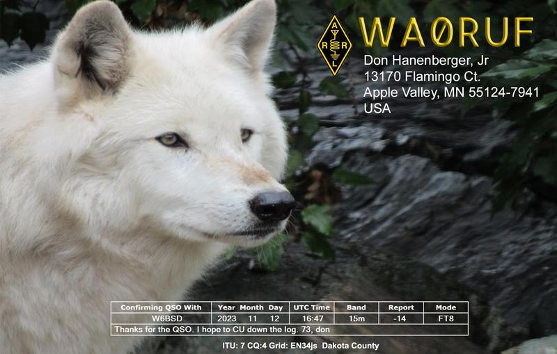 QSL Card received by W6BSD: no_219