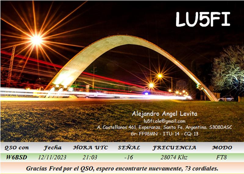 QSL Card received by W6BSD: no_217