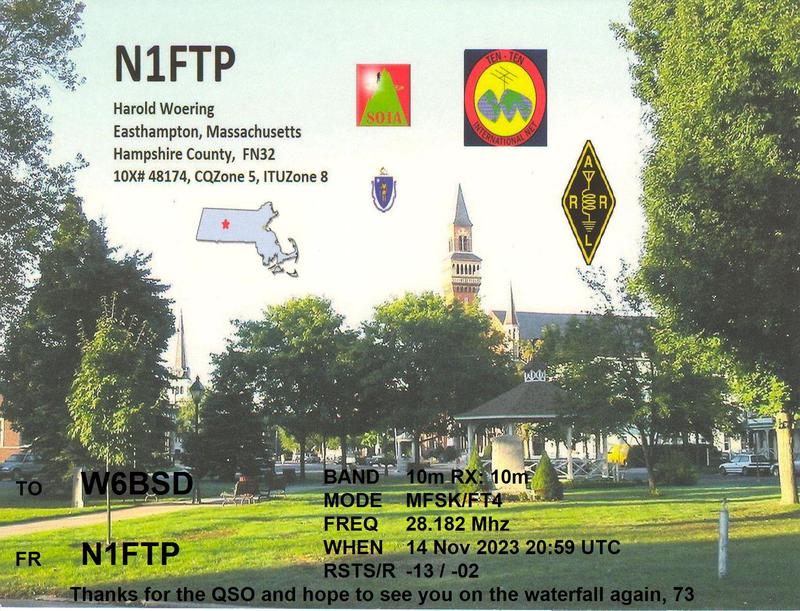 QSL Card received by W6BSD: no_213