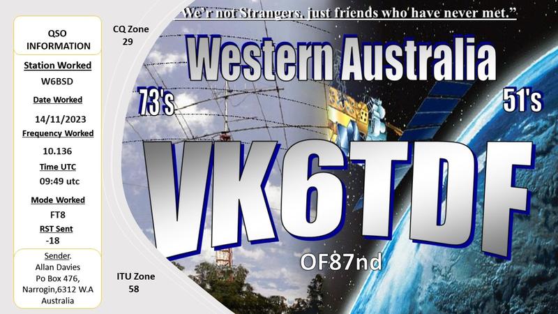 QSL Card received by W6BSD: no_211