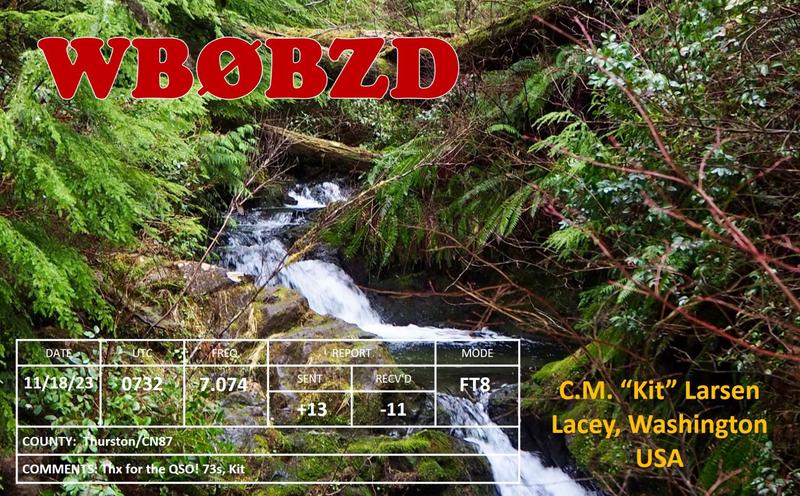 QSL Card received by W6BSD: no_206
