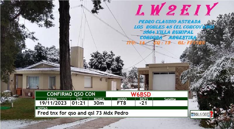QSL Card received by W6BSD: no_203