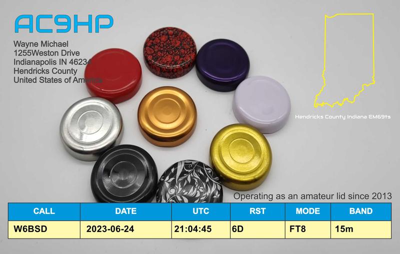 QSL Card received by W6BSD: no_197