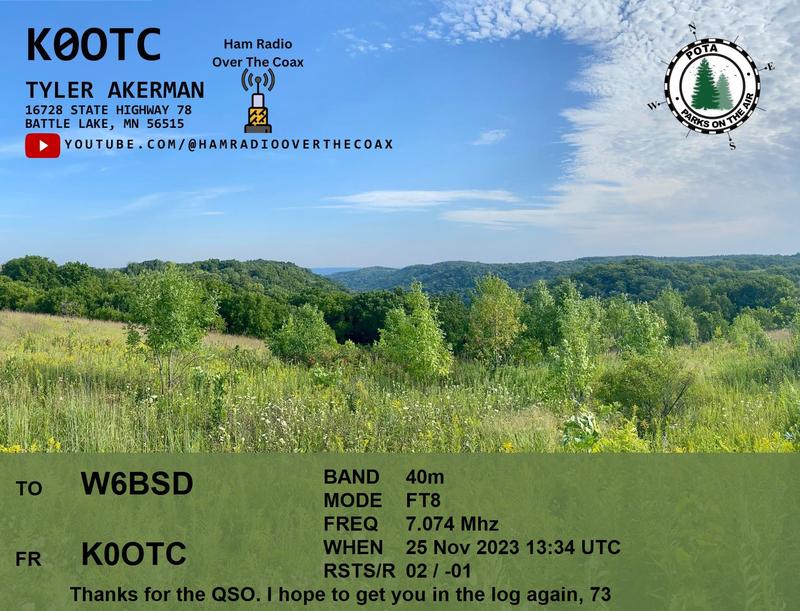QSL Card received by W6BSD: no_183