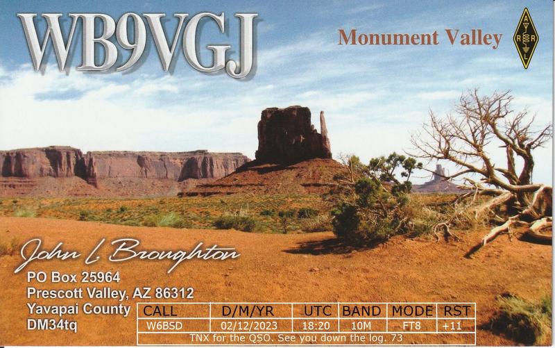 QSL Card received by W6BSD: no_170