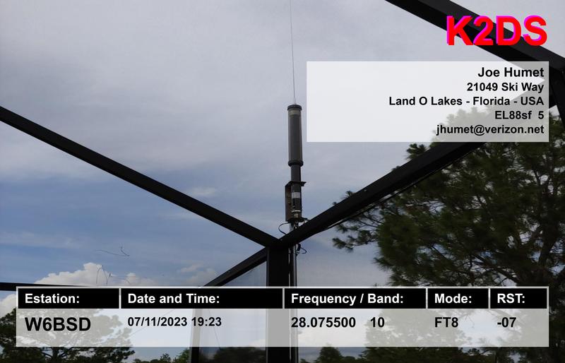 QSL Card received by W6BSD: no_151