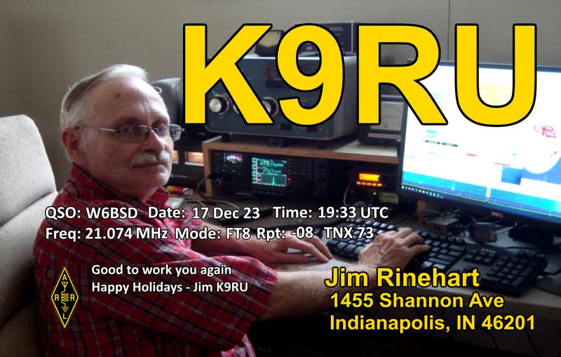 QSL Card received by W6BSD: no_144