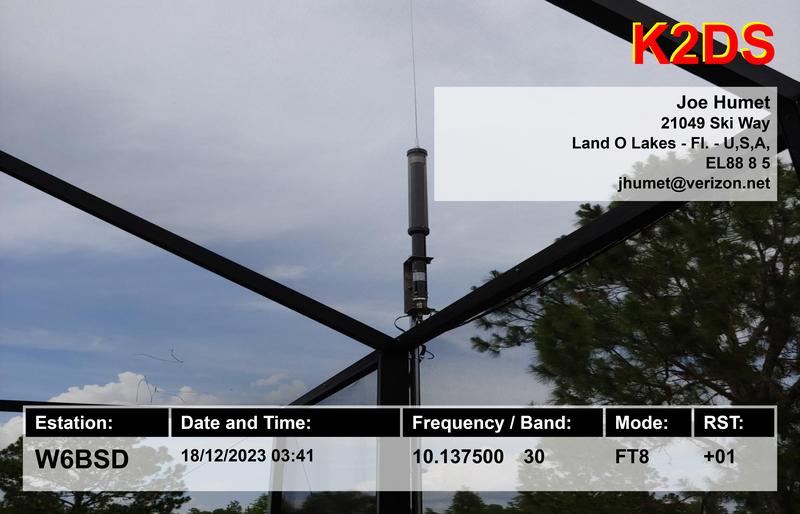 QSL Card received by W6BSD: no_140