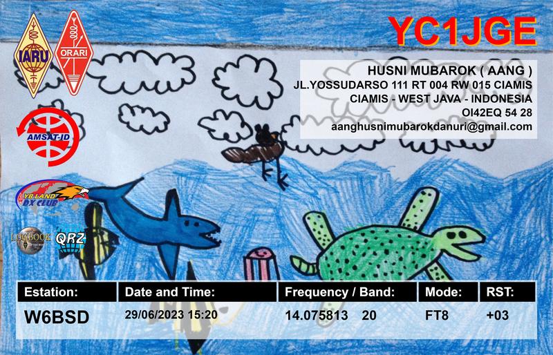 QSL Card received by W6BSD: no_108