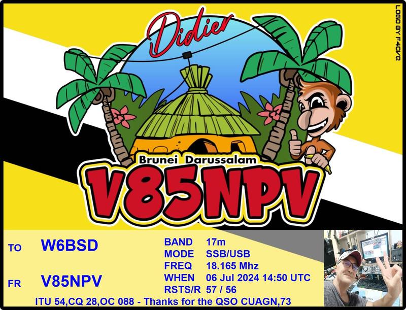 QSL Card received by W6BSD: no_92