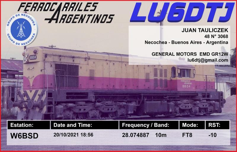 QSL Card received by W6BSD: no_91
