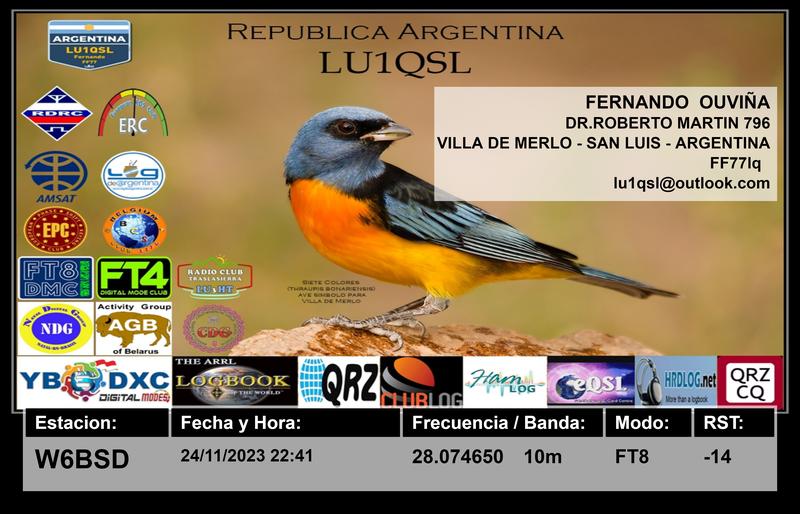 QSL Card received by W6BSD: no_89