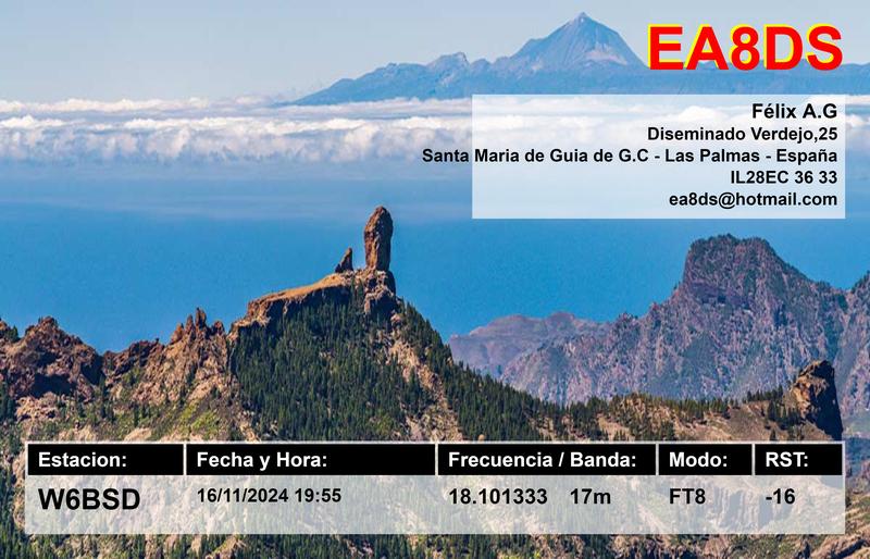 QSL Card received by W6BSD: no_82