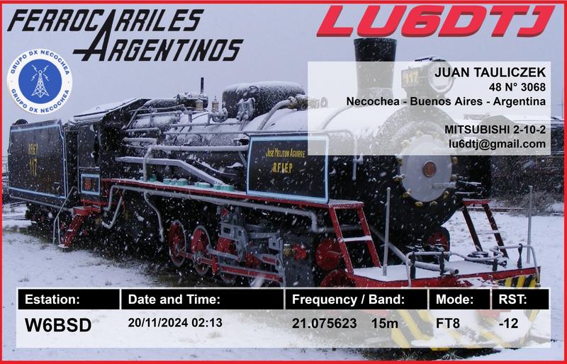QSL Card received by W6BSD: no_72