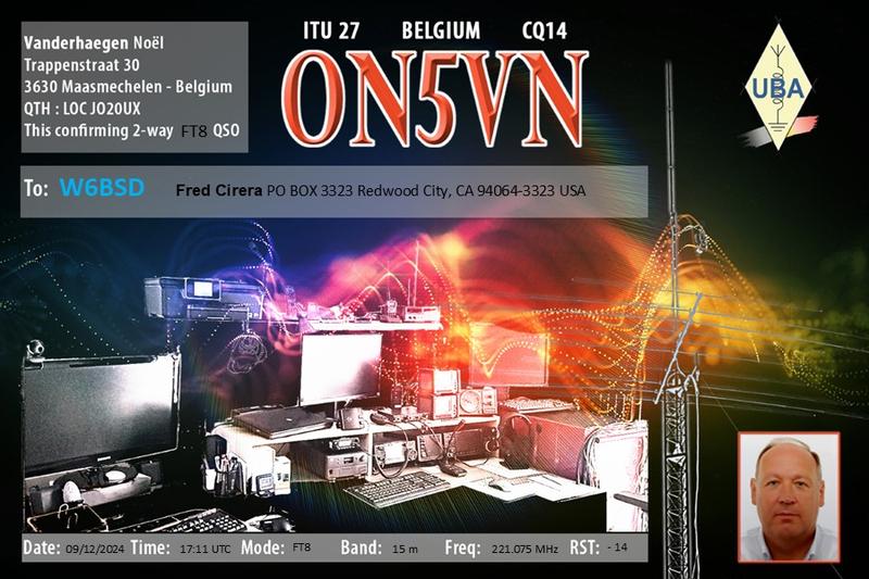QSL Card received by W6BSD: no_66