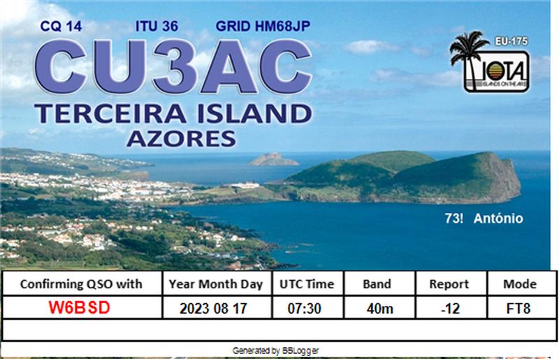 QSL Card received by W6BSD: no_58
