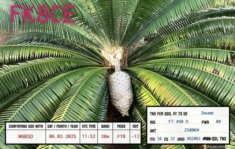 QSL Card received by W6BSD: no_39