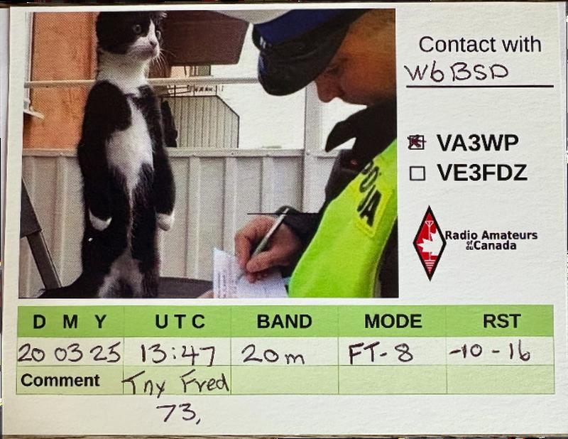 QSL Card received by W6BSD: no_31