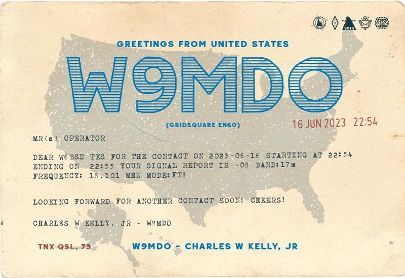 QSL Card received by W6BSD: no_15