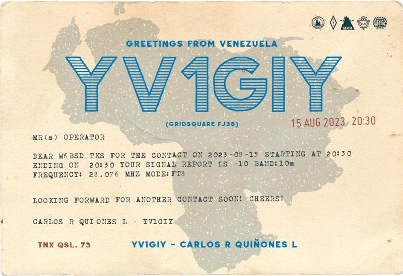 QSL Card received by W6BSD: no_13