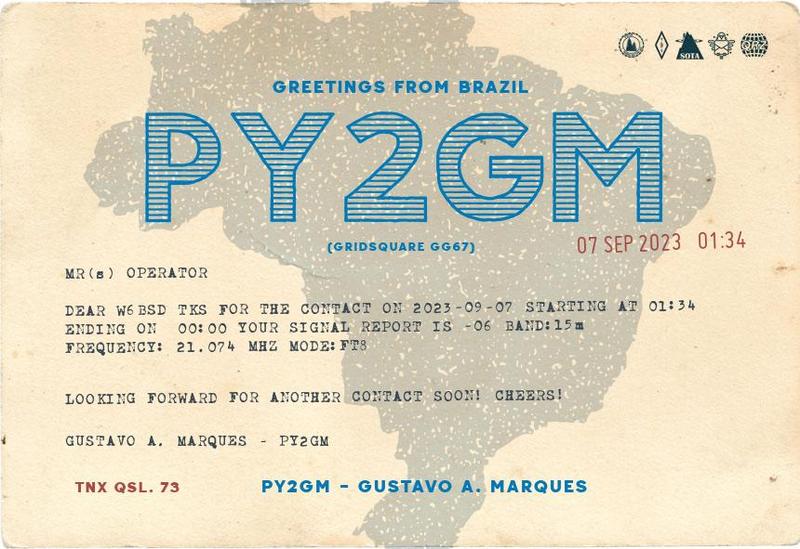 QSL Card received by W6BSD: no_8
